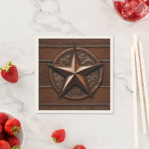 Servilleta De Papel Oeste rural vaquero de Texas Lone Star