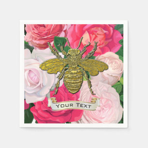 Servilleta De Papel Oferta de oro y Rosas personalizados