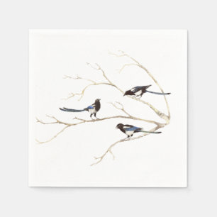 Servilleta De Papel Oferta familiar con familia de aves acuáticas