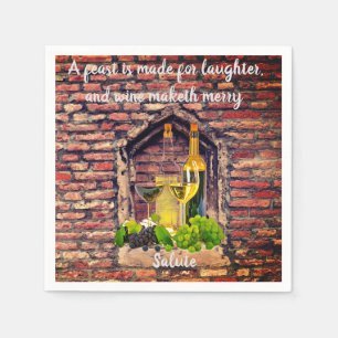 Servilleta De Papel Oferta italiana de vinos sobre servilletas Fiestas