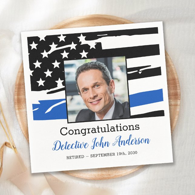 Servilleta De Papel Oficial de policía foto retiro delgado de la línea (Subido por el creador)