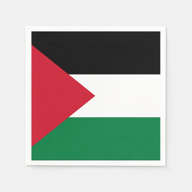 Servilleta De Papel oficialmente bandera del Estado de Palestina (Anverso)