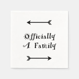 Servilleta De Papel Oficialmente una familia - Día de la adopción