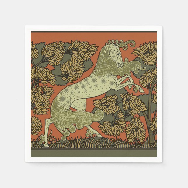 Servilleta De Papel Oficios de arte medieval Art Nouveau (Anverso)