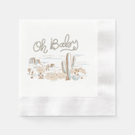 Servilleta De Papel Oh Baby Cowboy Desert Napkin