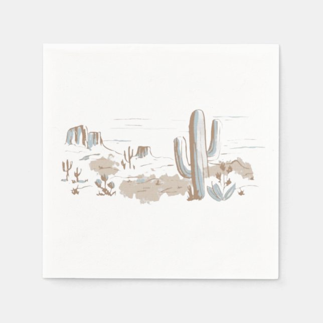 Servilleta De Papel Oh Baby Cowboy Shower  (Anverso)