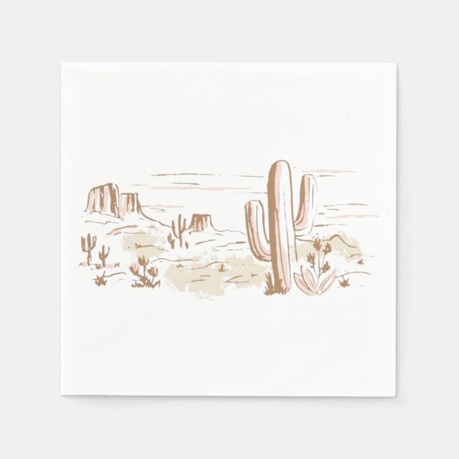 Servilleta De Papel Oh Baby Cowgirl Shower  (Anverso)