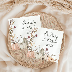 Servilleta De Papel Oh Baby Es Otoño' Baby Shower de Calabaza