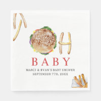 Oh Baby Hamburger and Fries Co Ed Baby Shower