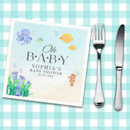Servilleta De Papel Oh Baby Under Sea Baby Shower