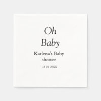 Oh bebé añada el nombre de la ducha bebé fecha sim