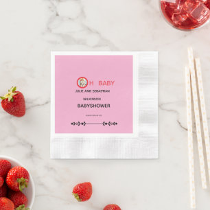 Servilleta De Papel Oh Bebé Gato Imagen Baby Shower