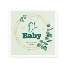 Oh Bebé Hojas de Eucalipto Baby Shower