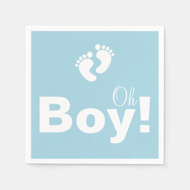 Servilleta De Papel Oh Boy Baby Shower Paper Napkin Set (Anverso)