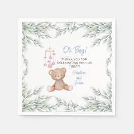 Servilleta De Papel Oh Boy Baby Shower Paper Napkins