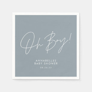 Servilleta De Papel oh boy Baby showscript blue