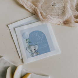 Servilleta De Papel Oh Boy Elephant Boy Balloon Baby Shower