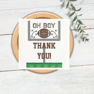 Servilleta De Papel Oh Boy Football Baby Shower