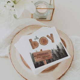 Servilleta De Papel Oh Boy Pine Trees