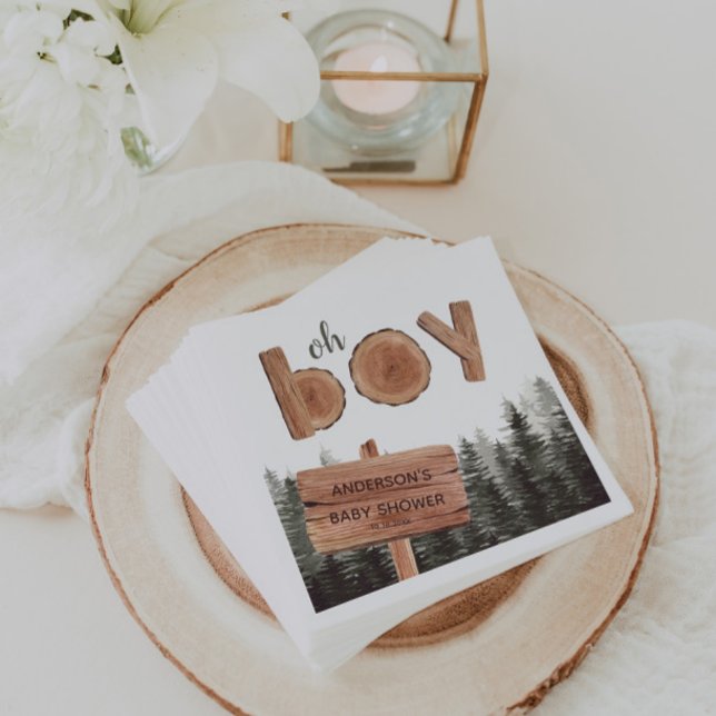 Servilleta De Papel Oh Boy Pine Trees (Subido por el creador)