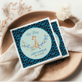 Servilleta De Papel ¡Oh, chico! Baby Giraffe Baby Shower