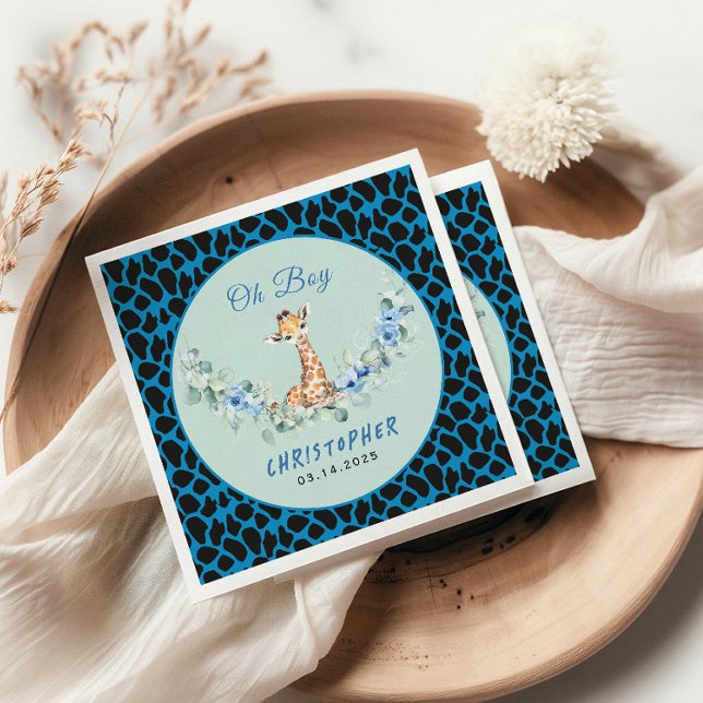 Servilleta De Papel ¡Oh, chico! Baby Giraffe Baby Shower (Subido por el creador)