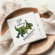 ¡Oh, chico! Cute Dinosaur Baby Shower