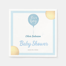 Servilleta De Papel ¡Oh chico! El bebé en globo debe