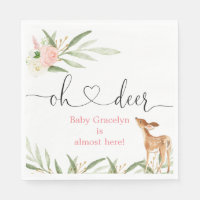 Oh ciervo dorado verde de ciervo bebé ducha