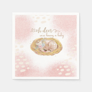 Servilleta De Papel Oh ciervo Estamos teniendo un bebé