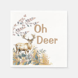 Servilleta De Papel Oh Deer Baby Shower