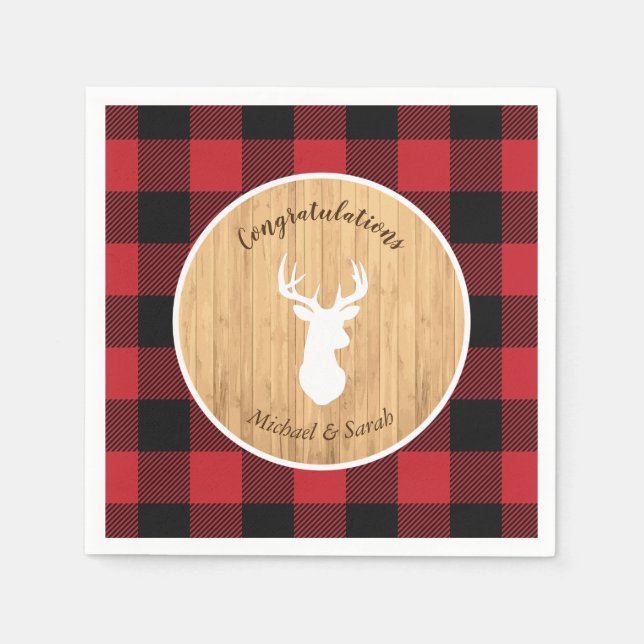 Servilleta De Papel Oh Deer Baby Shower (Anverso)