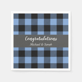 Servilleta De Papel Oh Deer Baby Shower Blue Boy