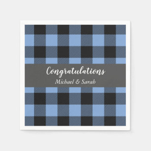 Servilleta De Papel Oh Deer Baby Shower Blue Boy