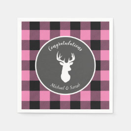 Servilleta De Papel Oh Deer Baby Shower Pink