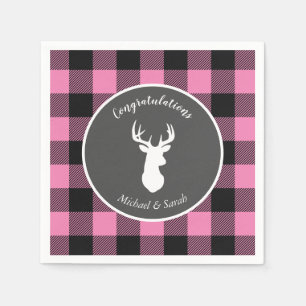 Servilleta De Papel Oh Deer Baby Shower Pink