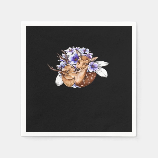 Servilleta De Papel Oh Deer Clean Minimal Style  (Anverso)