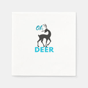 Servilleta De Papel Oh Deer Diseño Minimalista