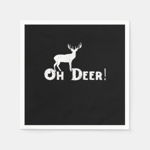 Servilleta De Papel Oh Deer Estilo Gráfico Limpio 