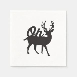 Servilleta De Papel Oh Deer Retro Classic Vibe