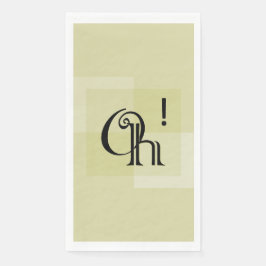 Servilleta De Papel ¡Oh! Elegante celebración de cumpleaños de la tipo