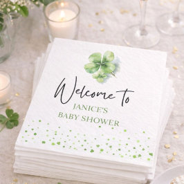 Servilleta De Papel Oh Girl St. Patrick's Day Baby Shower Green