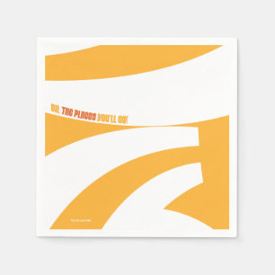 Servilleta De Papel ¡Oh, los lugares a los que vas! Naranja Swirls