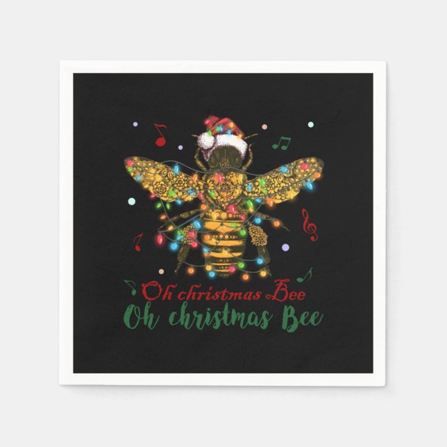 Servilleta De Papel Oh Navidades Bee | Oh Navidades Bee (Anverso)