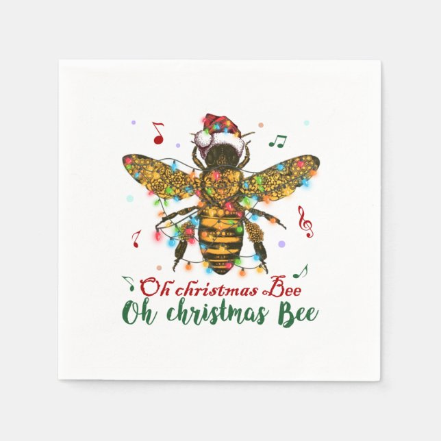 Servilleta De Papel Oh Navidades Bee Oh Navidades Bee Light (Anverso)