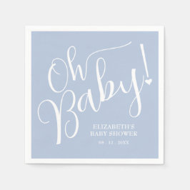 Servilleta De Papel ¡Oh, nena! Baby Shower de Blue Boy