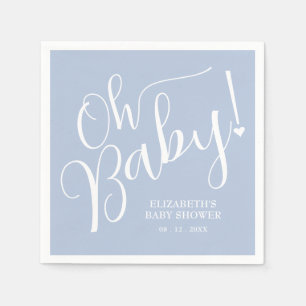 Servilleta De Papel ¡Oh, nena! Baby Shower de Blue Boy