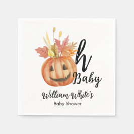 Servilleta De Papel ¡Oh, nena! Cumpkin Halloween Fall Baby Shower