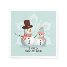 Oh Qué Diversión Cumpleaños de Muñeco de Nieve
