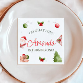 Servilleta De Papel Oh Qué Navidades Divertidos Cumpleaños